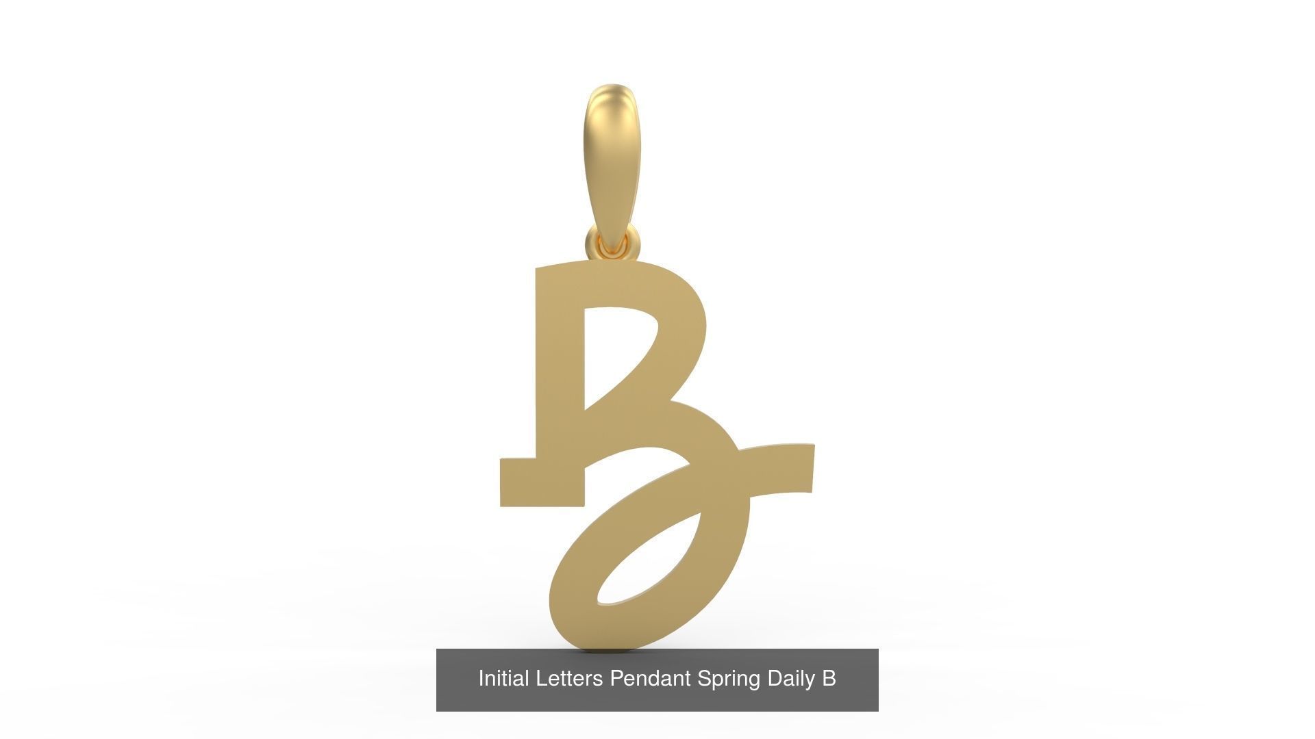Initial Letters Pendant Alphabets Spring Daily 3D Model Collection_4