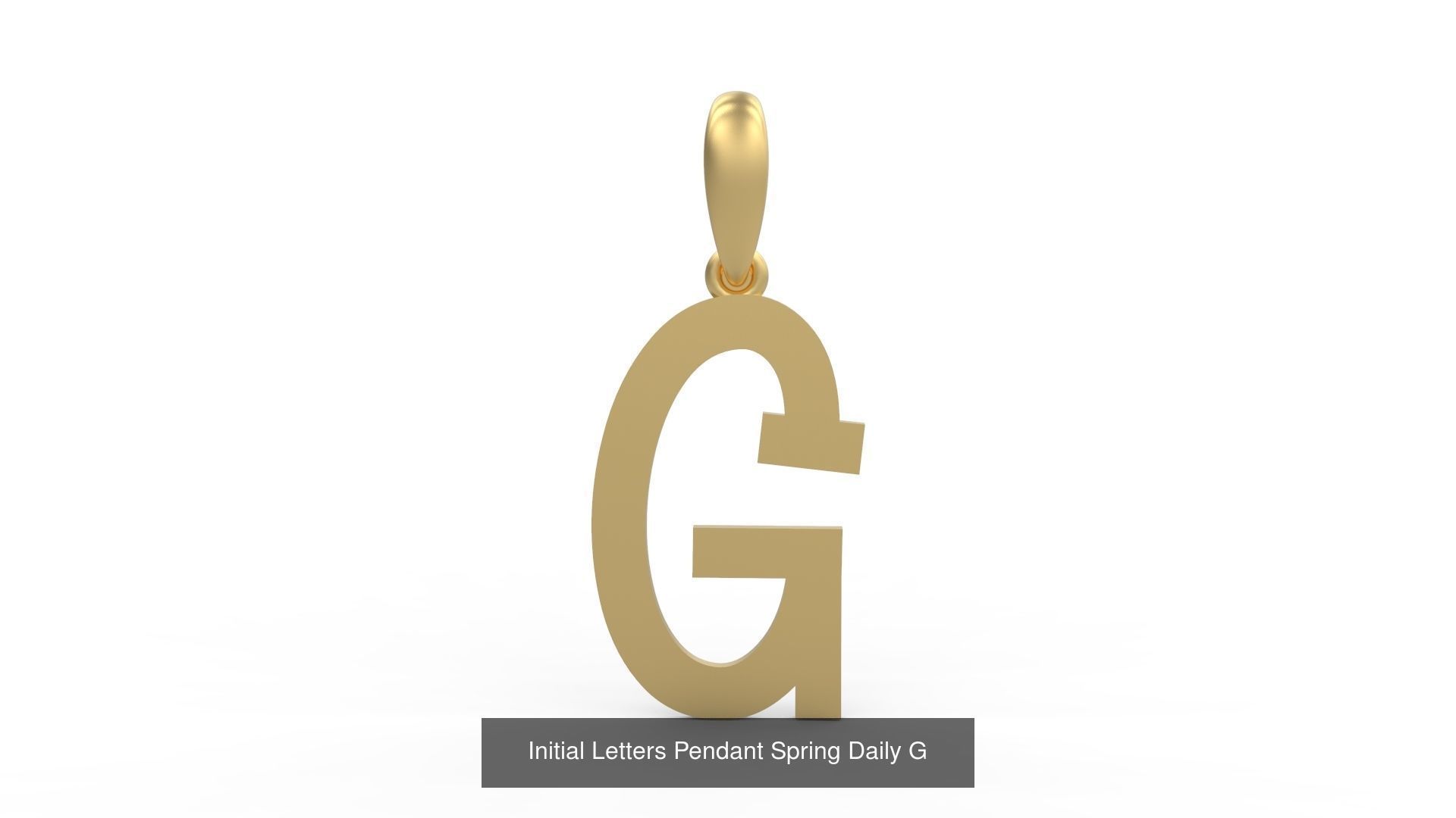 Initial Letters Pendant Alphabets Spring Daily 3D Model Collection_9