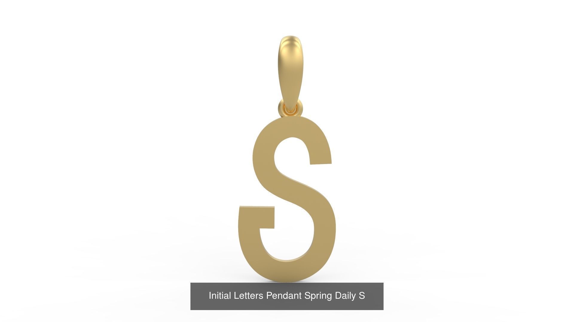 Initial Letters Pendant Alphabets Spring Daily 3D Model Collection_21