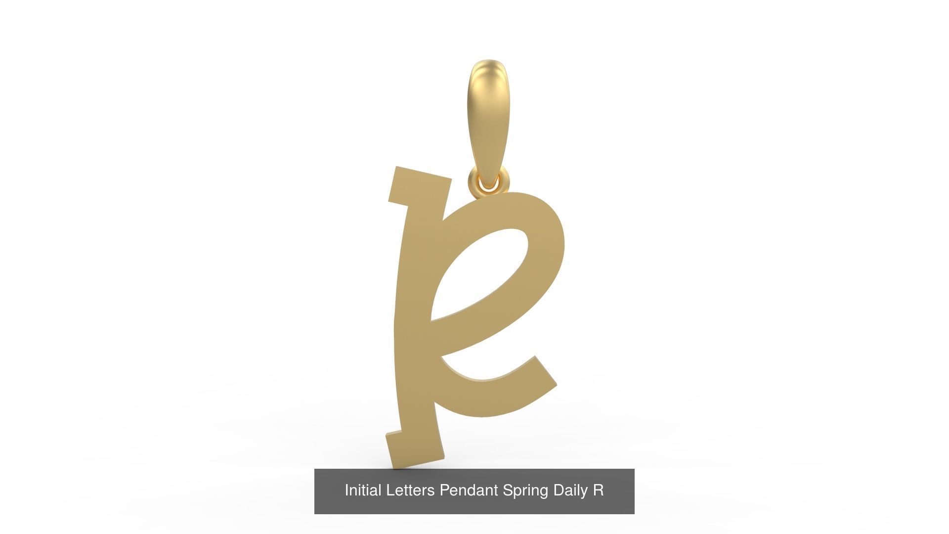 Initial Letters Pendant Alphabets Spring Daily 3D Model Collection_20