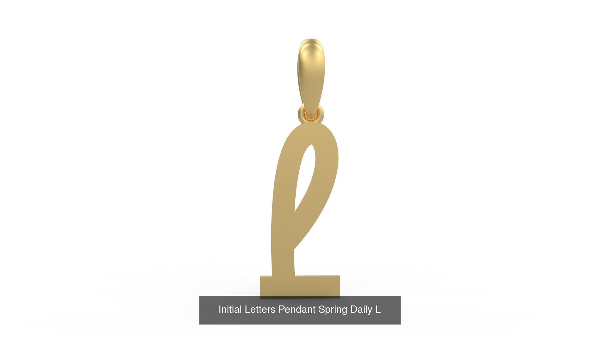Initial Letters Pendant Alphabets Spring Daily 3D Model Collection_14