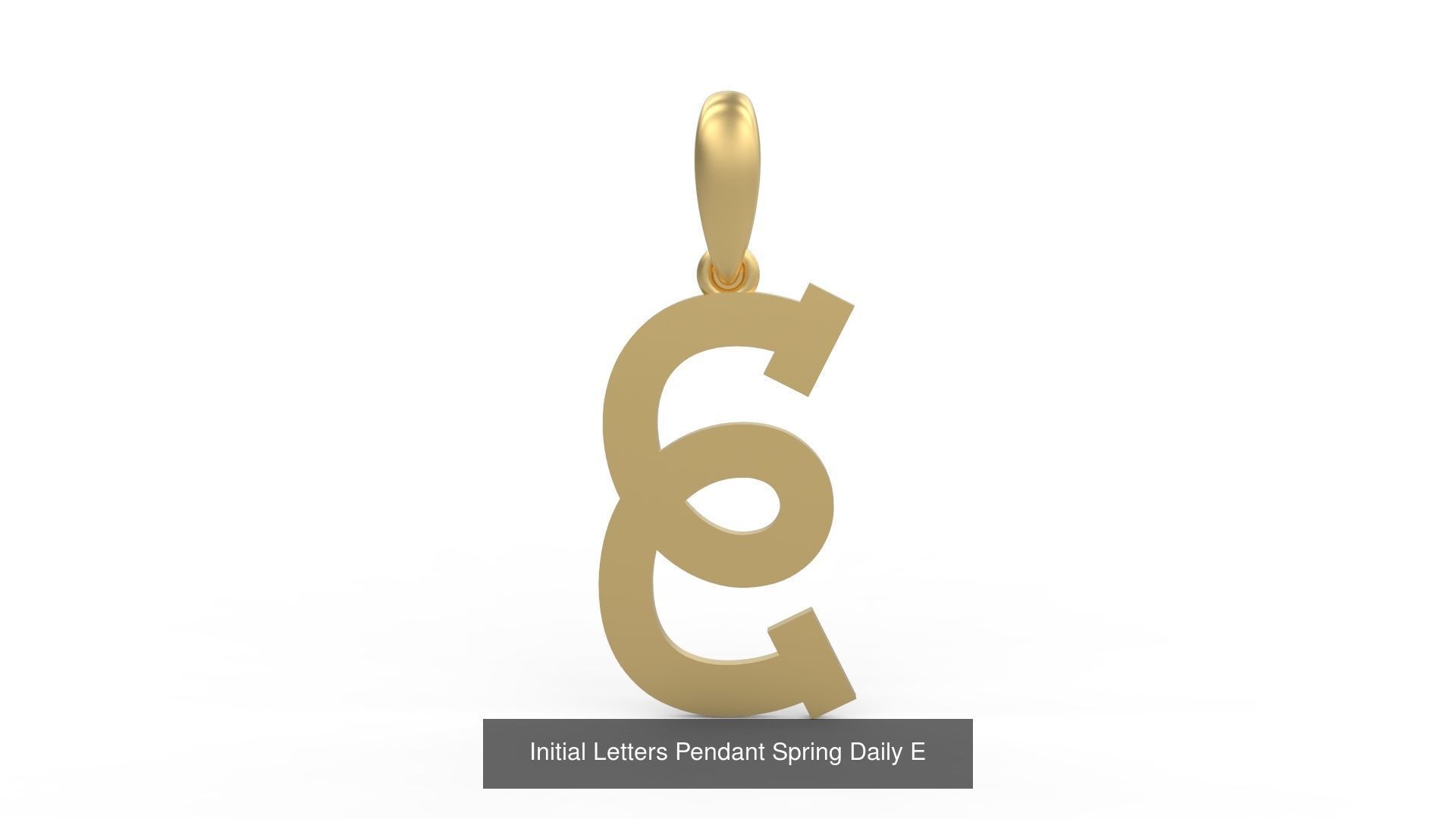 Initial Letters Pendant Alphabets Spring Daily 3D Model Collection_7