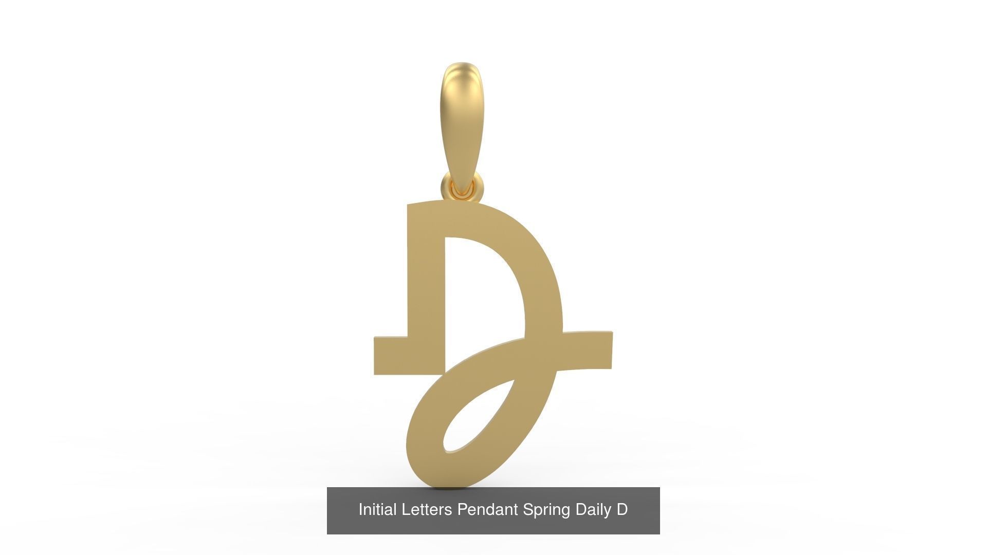 Initial Letters Pendant Alphabets Spring Daily 3D Model Collection_6