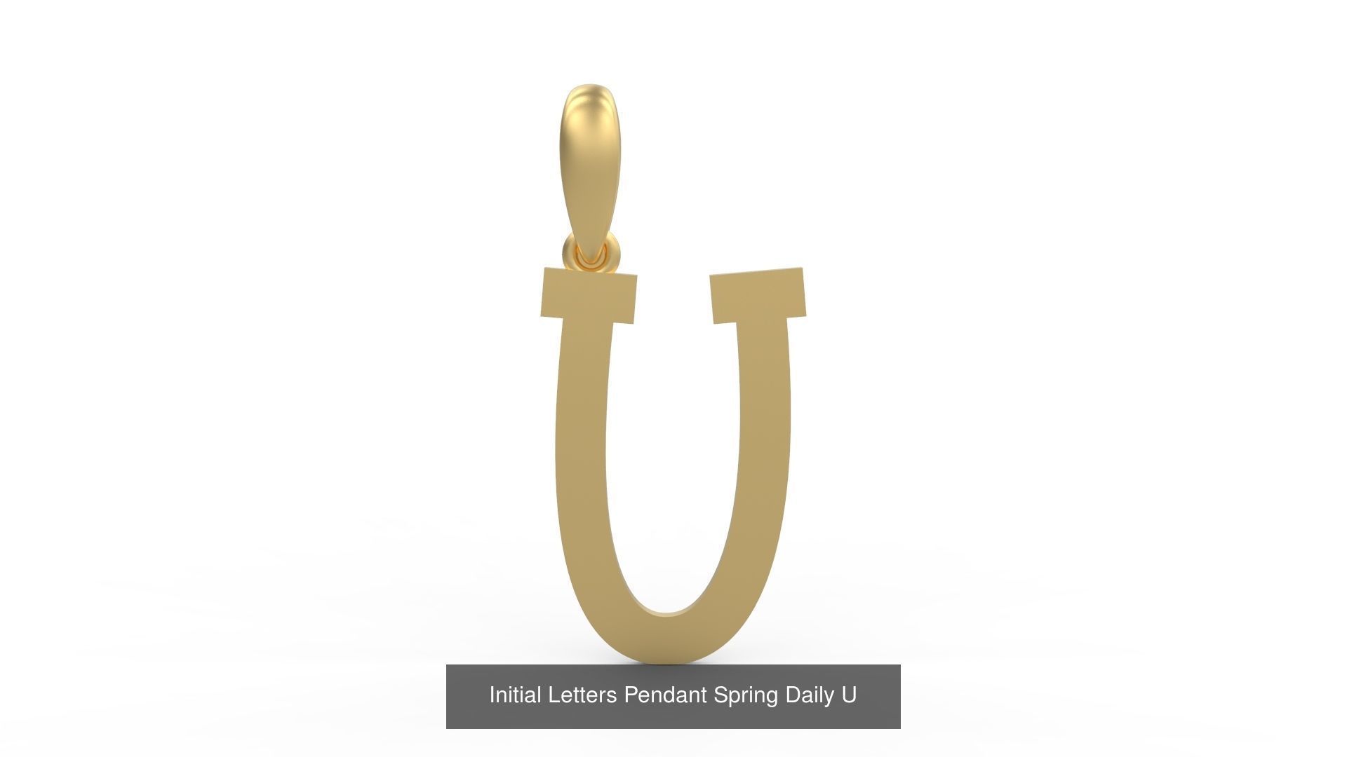Initial Letters Pendant Alphabets Spring Daily 3D Model Collection_23