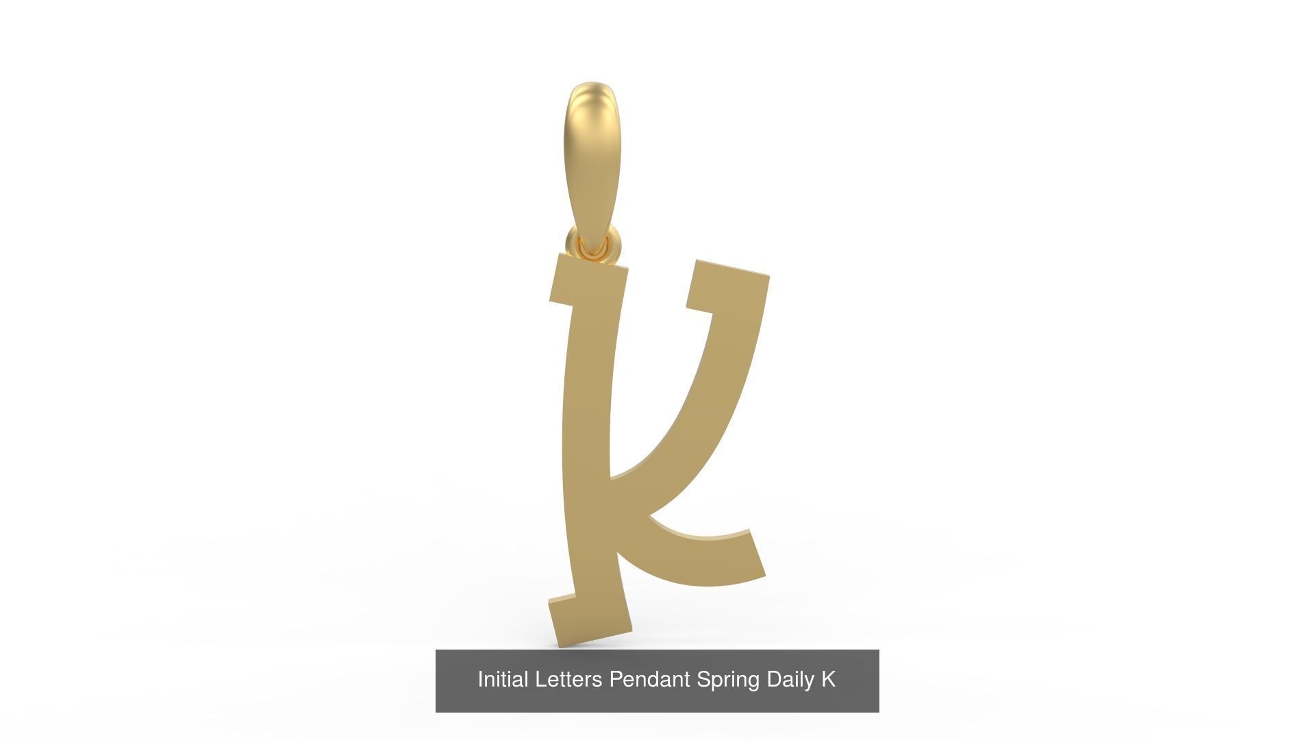 Initial Letters Pendant Alphabets Spring Daily 3D Model Collection_13