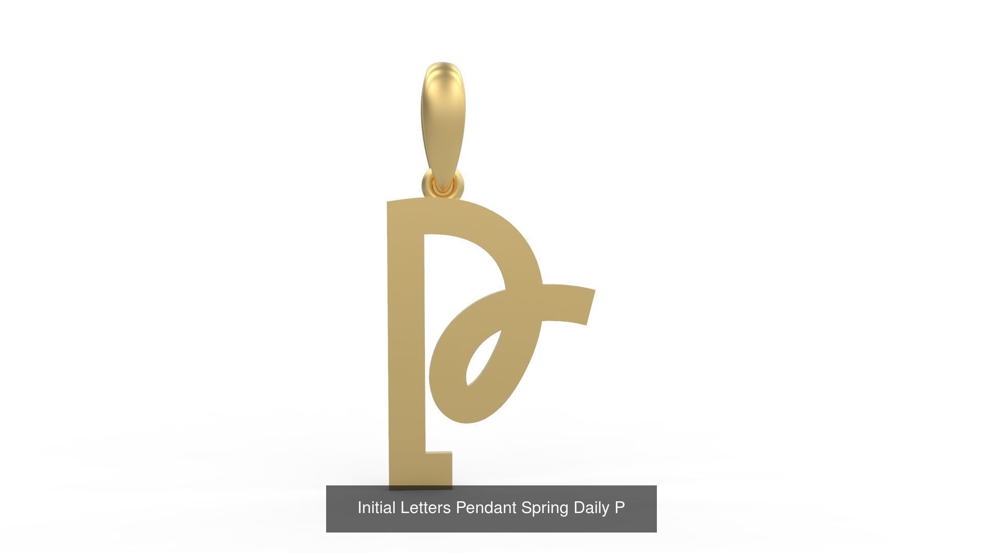 Initial Letters Pendant Alphabets Spring Daily 3D Model Collection_18