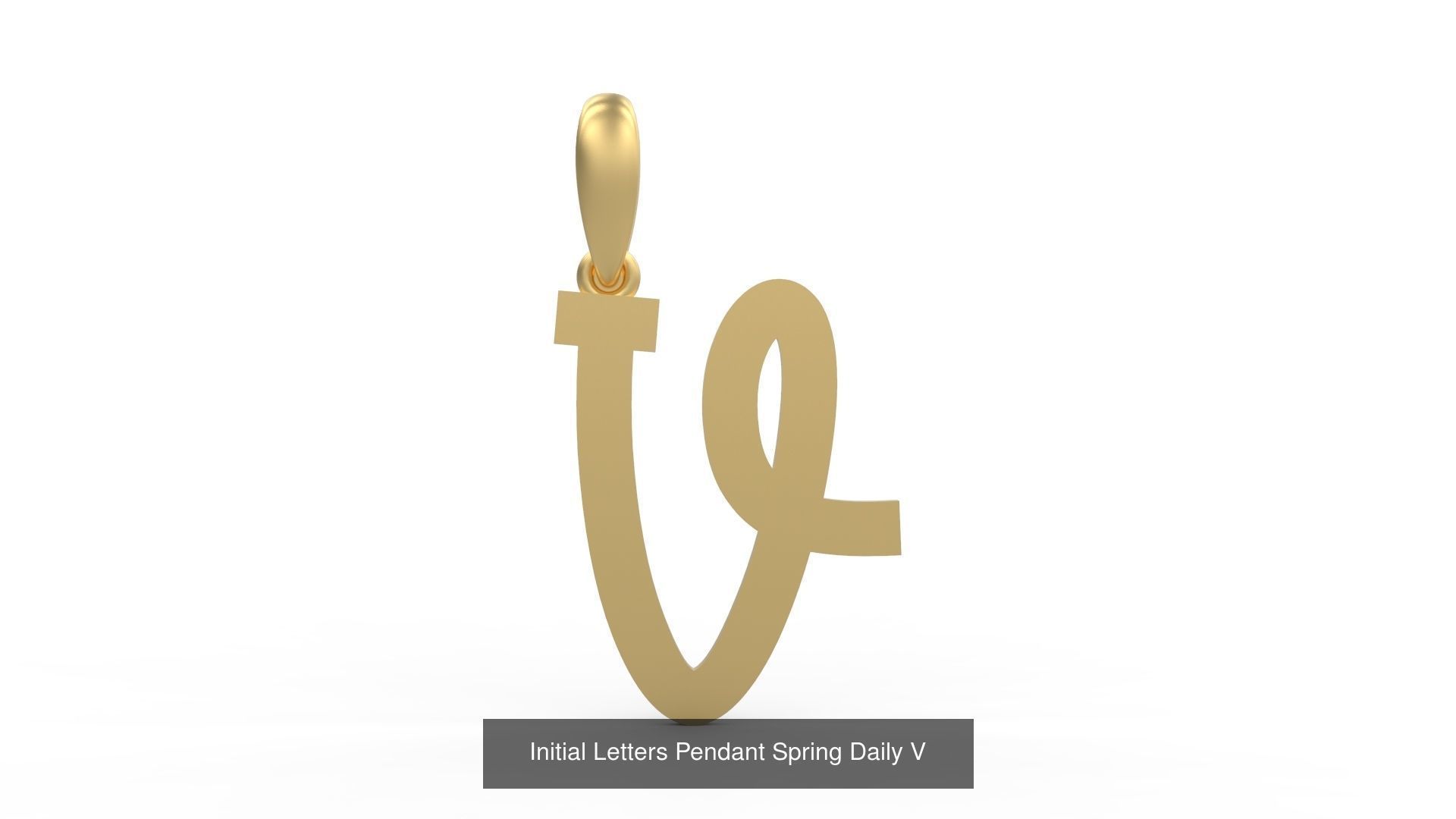 Initial Letters Pendant Alphabets Spring Daily 3D Model Collection_24