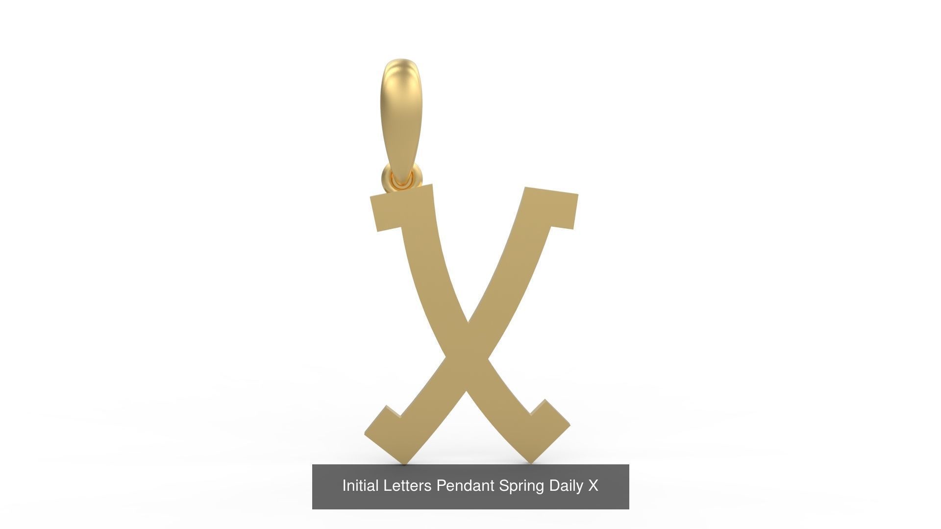 Initial Letters Pendant Alphabets Spring Daily 3D Model Collection_26