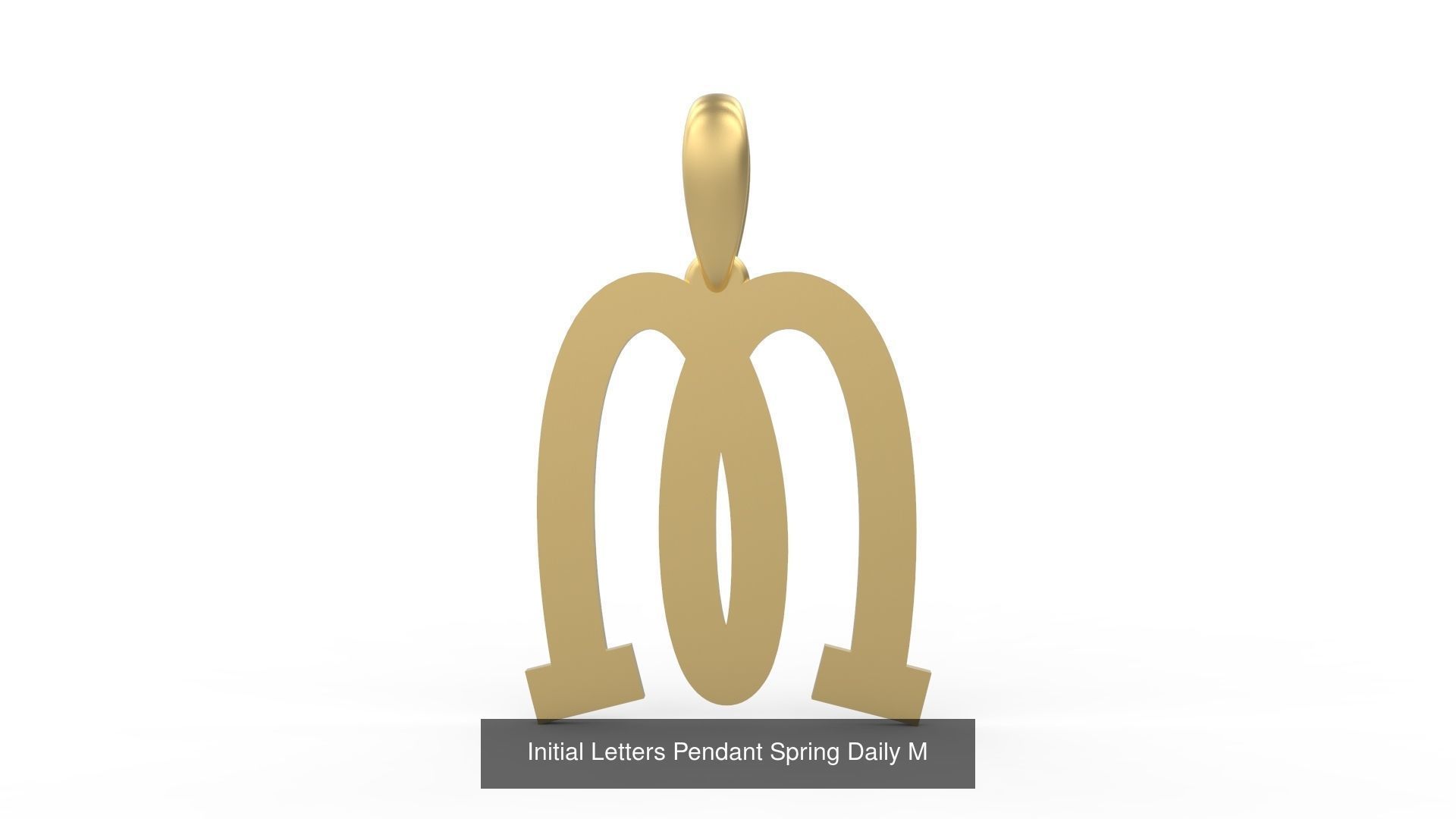Initial Letters Pendant Alphabets Spring Daily 3D Model Collection_15