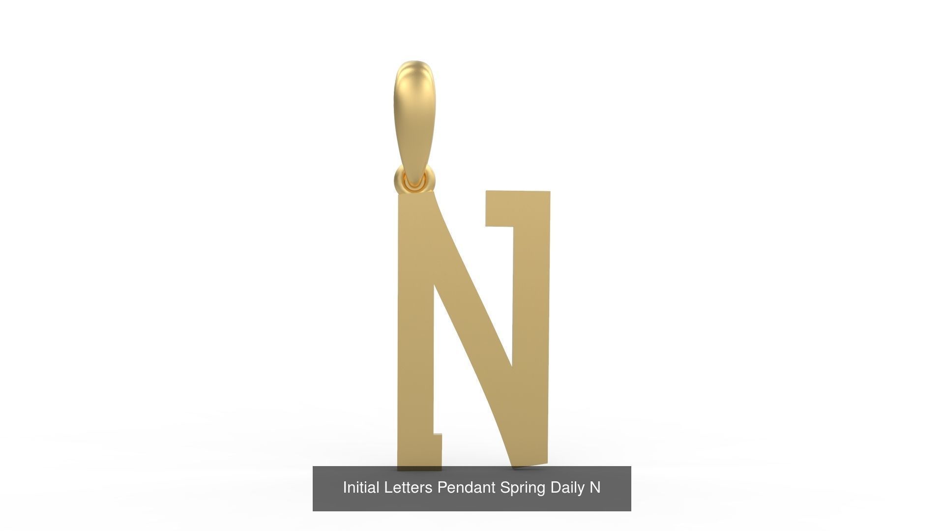 Initial Letters Pendant Alphabets Spring Daily 3D Model Collection_16