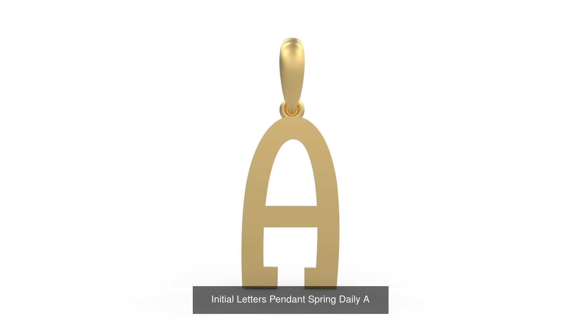Initial Letters Pendant Alphabets Spring Daily 3D Model Collection_3