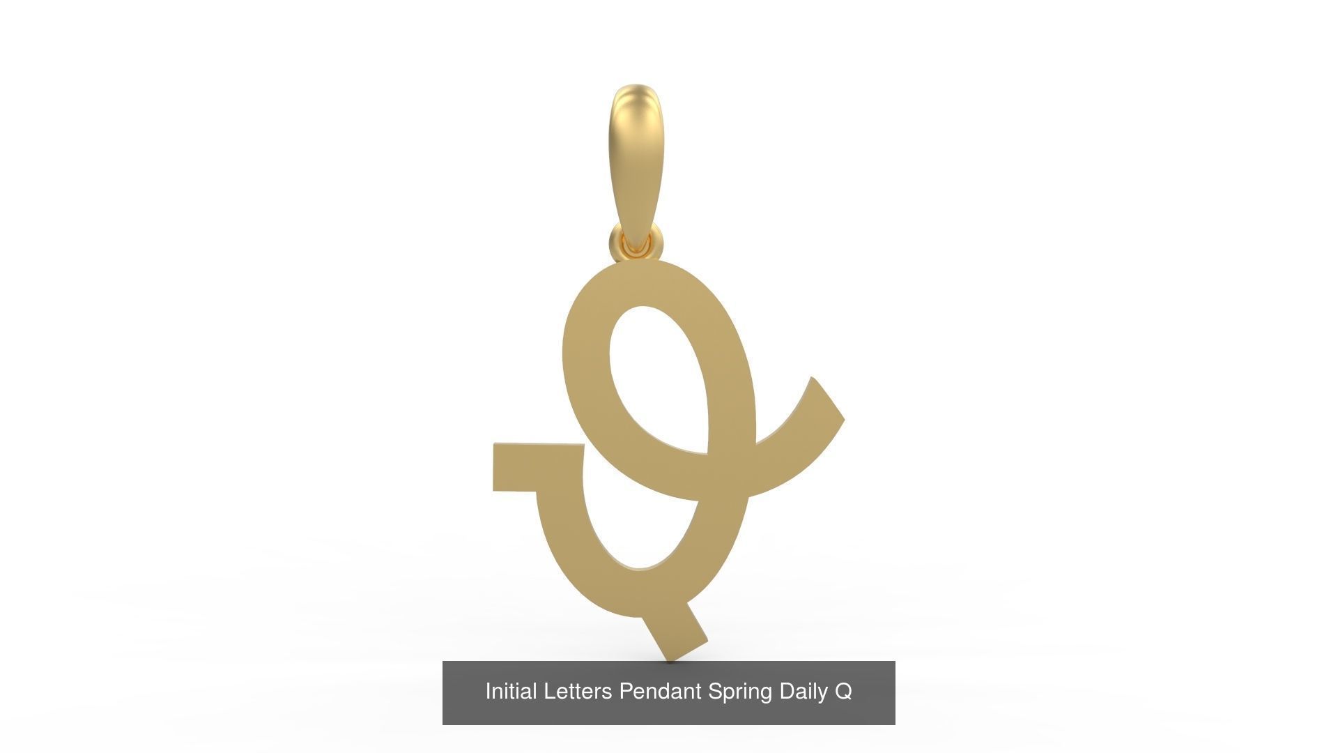 Initial Letters Pendant Alphabets Spring Daily 3D Model Collection_19