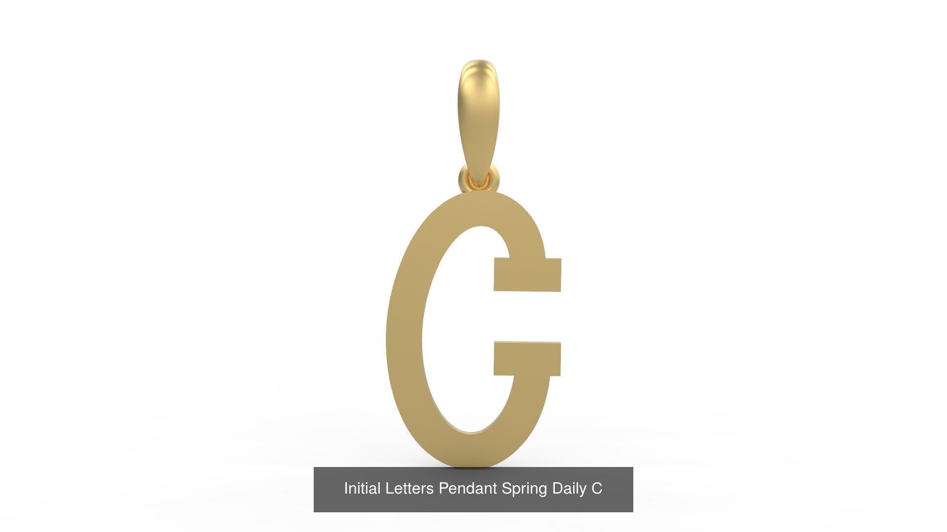 Initial Letters Pendant Alphabets Spring Daily 3D Model Collection_5