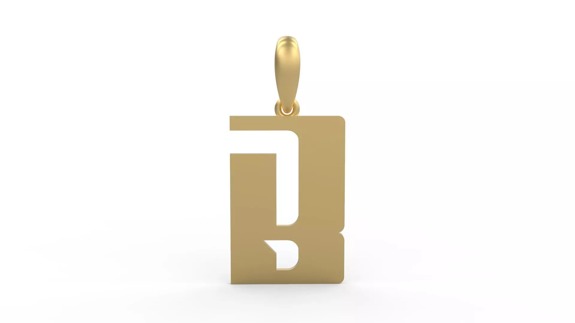 Initial Letters Pendant Sportage B 3D print model