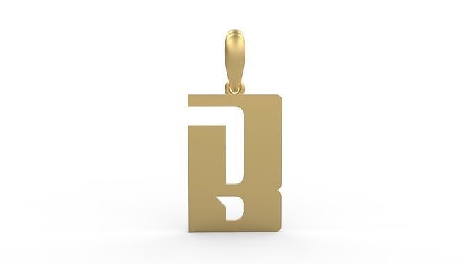 Initial Letters Pendant Sportage B 3D print model