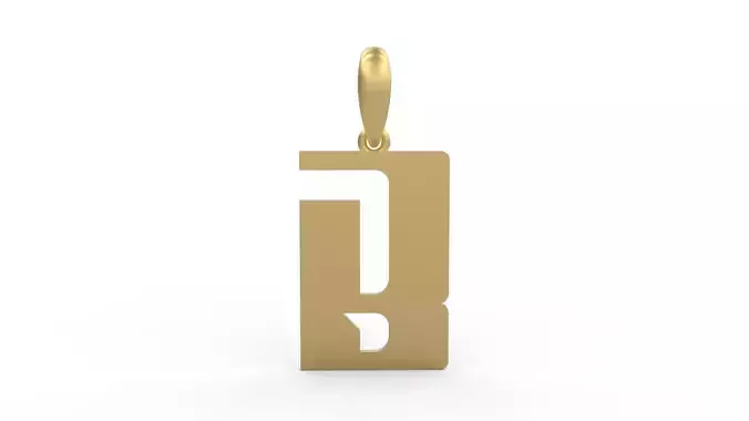 Initial Letters Pendant Sportage B 3D print model