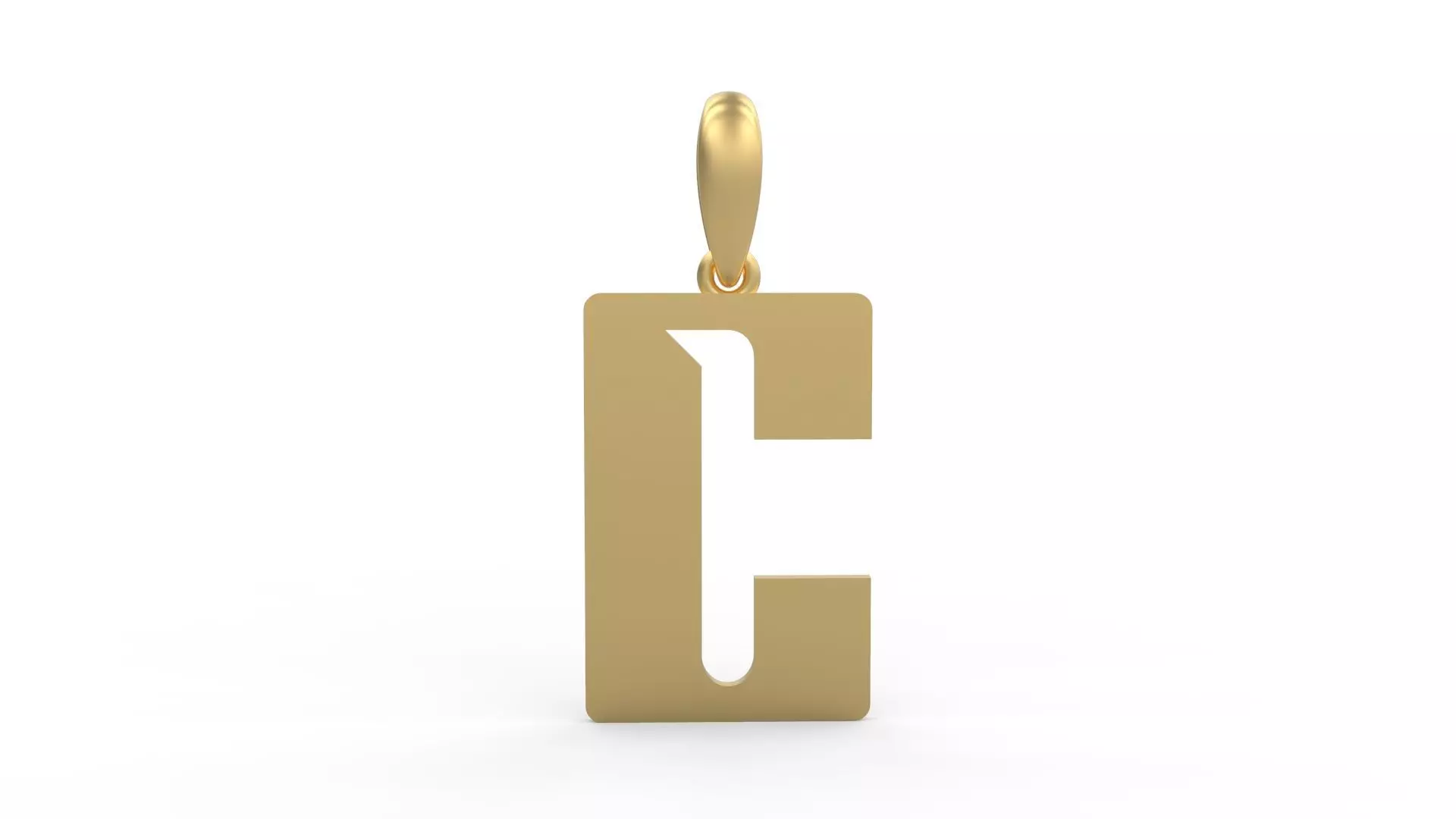 Initial Letters Pendant Sportage C 3D print model