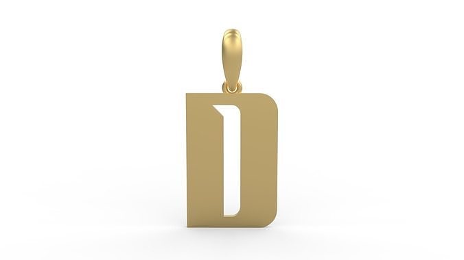 Initial Letters Pendant Sportage D 3D print model