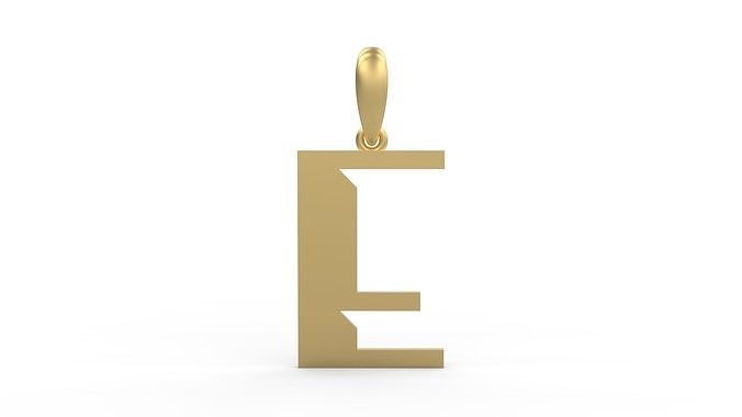 Initial Letters Pendant Sportage E 3D print model
