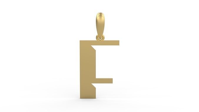 Initial Letters Pendant Sportage F 3D print model