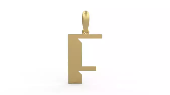 Initial Letters Pendant Sportage F 3D print model