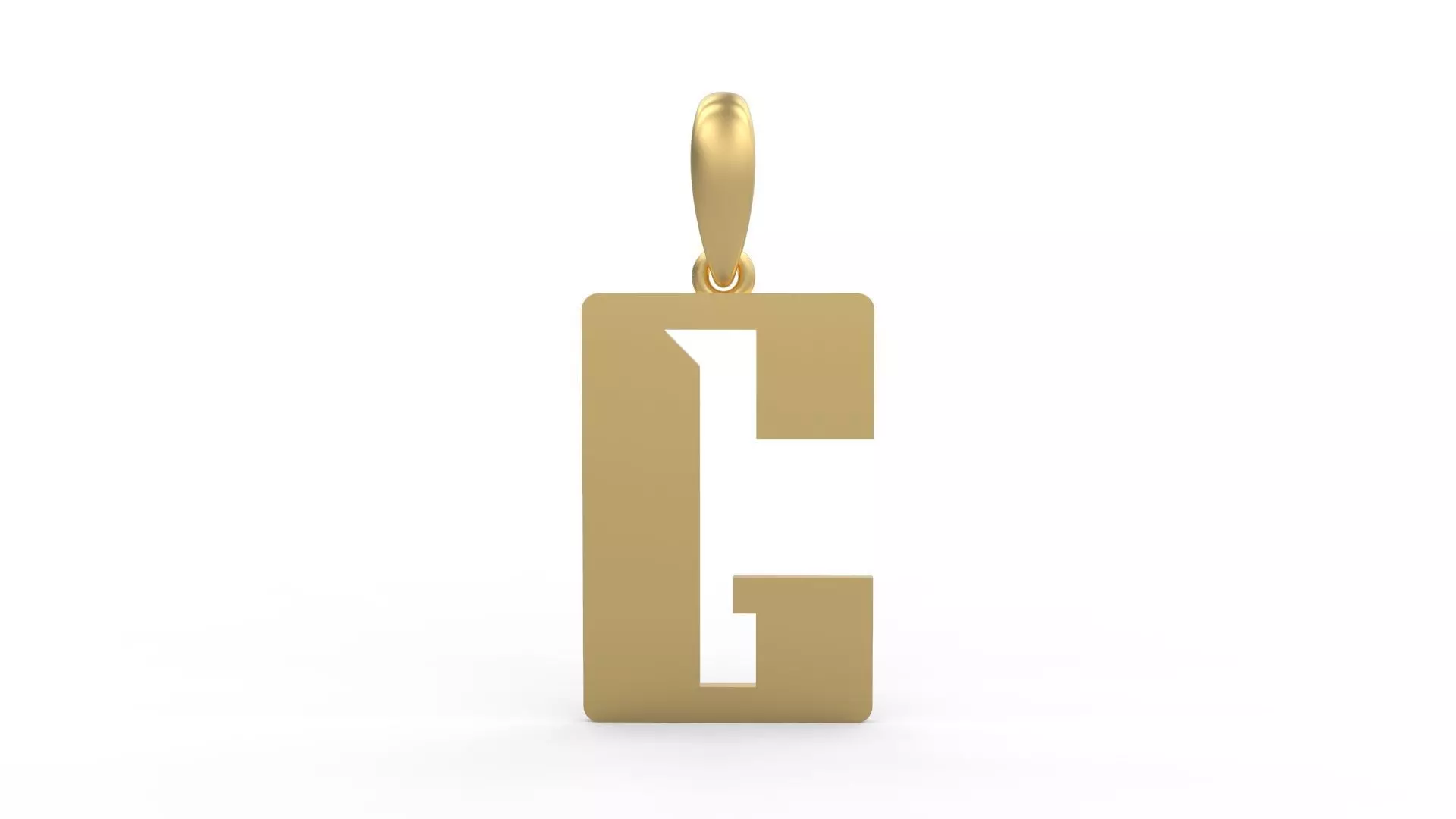 Initial Letters Pendant Sportage G 3D print model