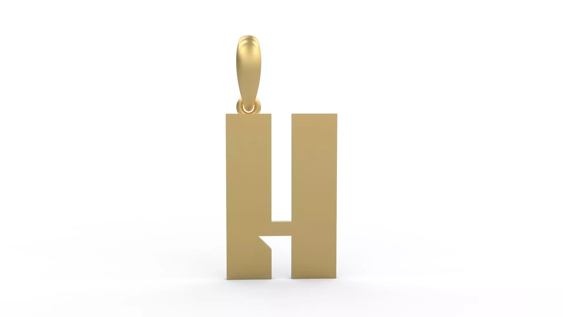 Initial Letters Pendant Sportage H 3D print model