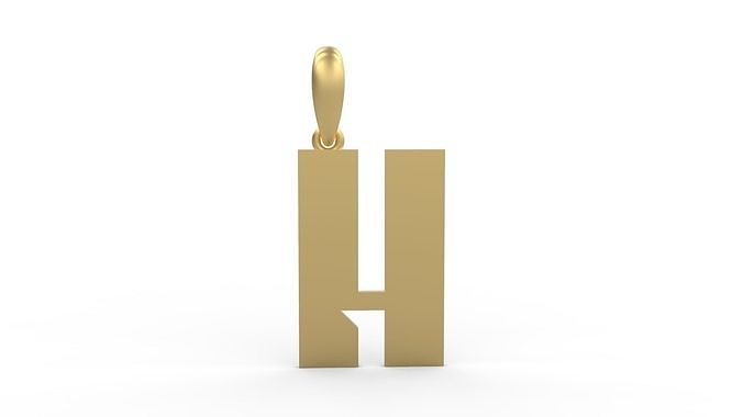 Initial Letters Pendant Sportage H 3D print model