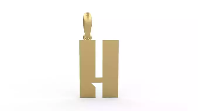 Initial Letters Pendant Sportage H 3D print model