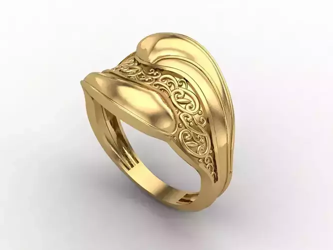 Women Plain Ring STL Models Womens Ring 3dmodels 3D print model