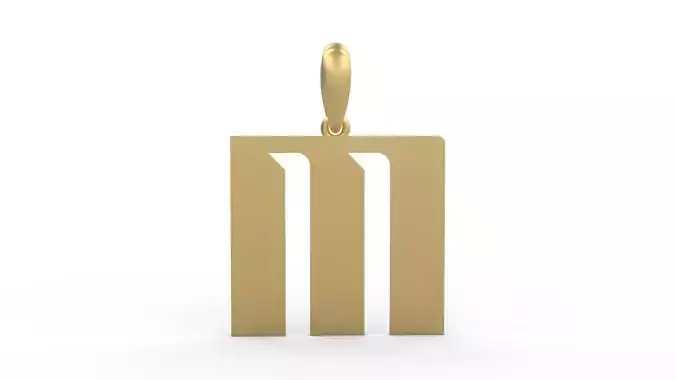 Initial Letters Pendant Sportage M 3D print model