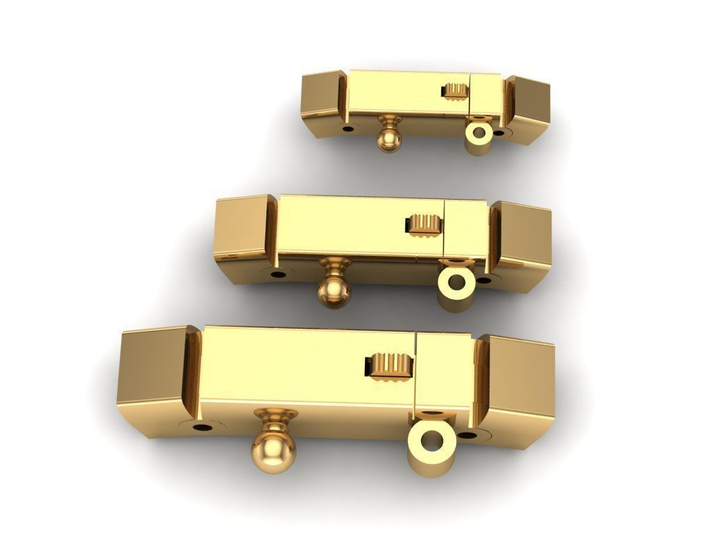 3 size  SQUARE LOCK FOR CHAIN JUST STL 3D model_5