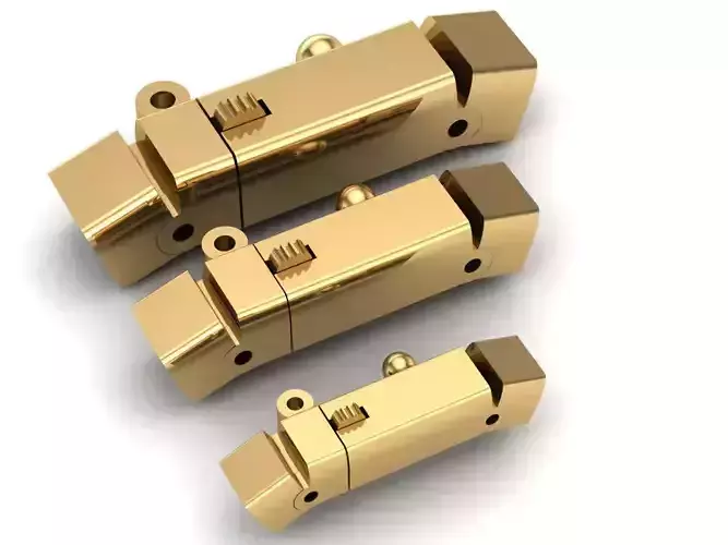 3 size  SQUARE LOCK FOR CHAIN JUST STL 3D model