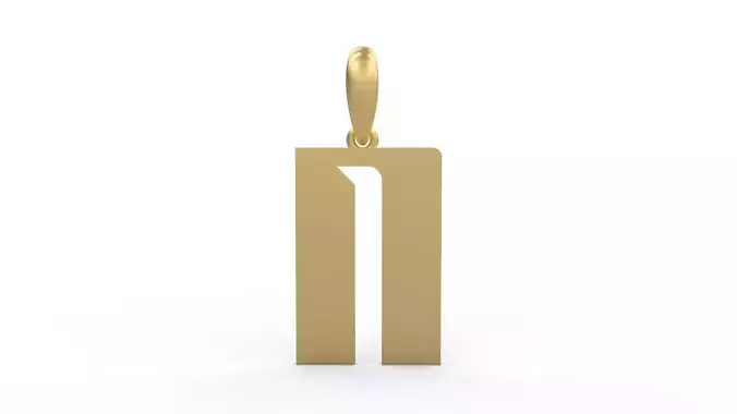 Initial Letters Pendant Sportage N 3D print model