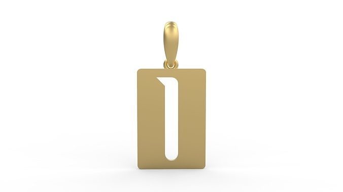 Initial Letters Pendant Sportage O 3D print model