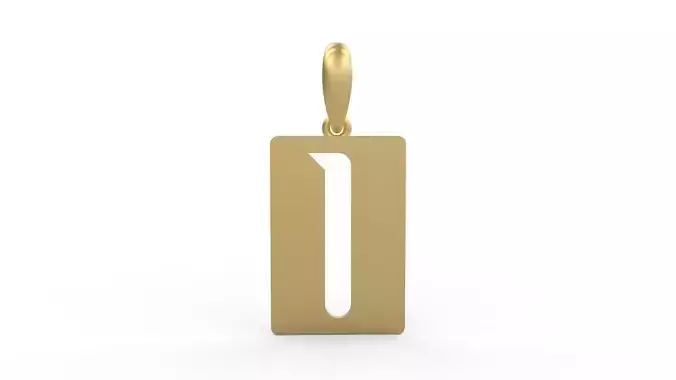 Initial Letters Pendant Sportage O 3D print model