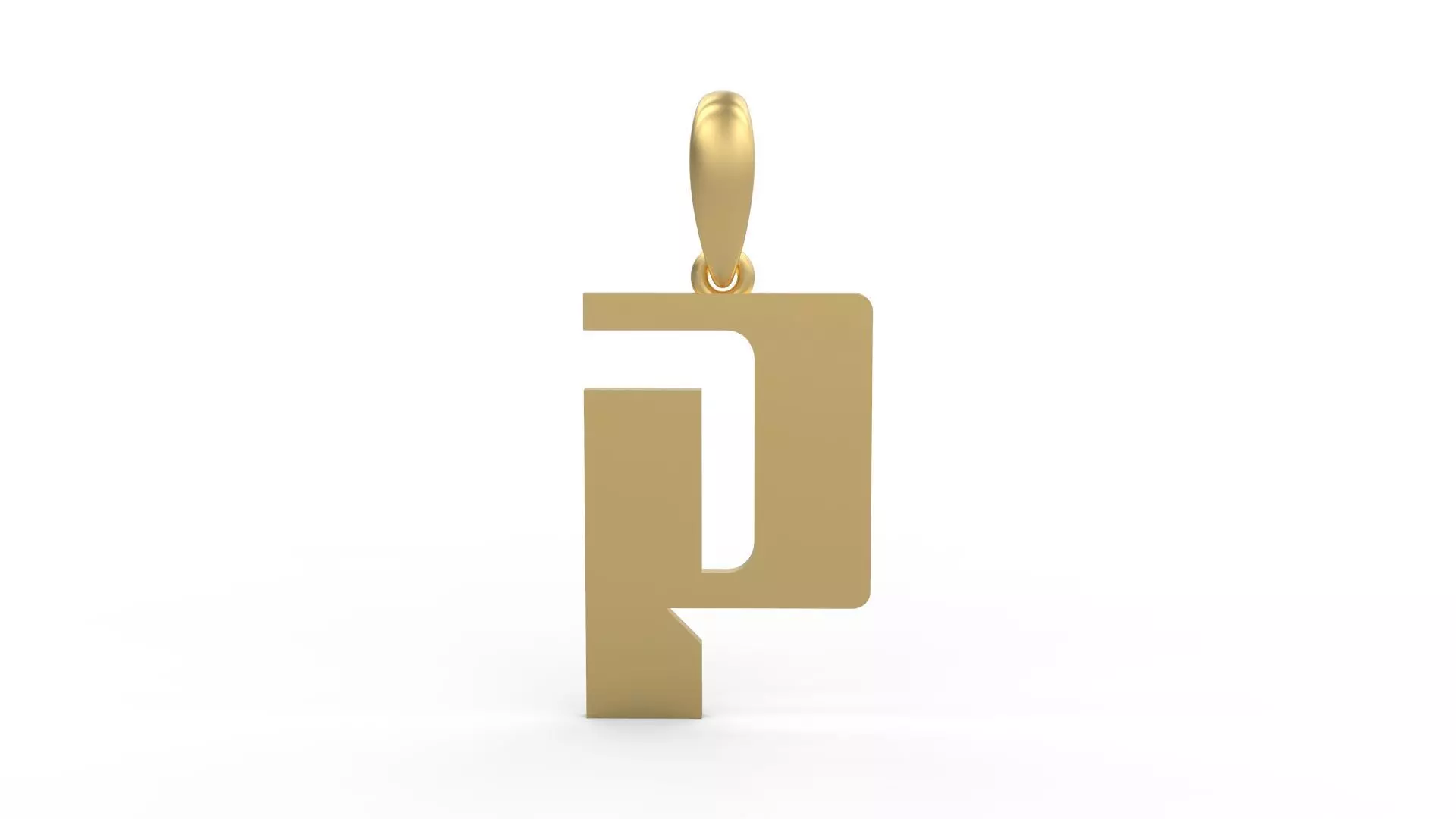 Initial Letters Pendant Sportage P 3D print model