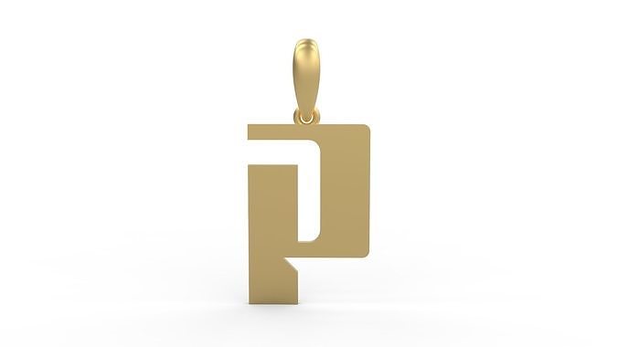Initial Letters Pendant Sportage P 3D print model