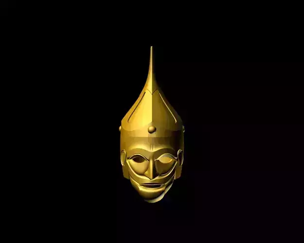 Cuman Kipchak Slavic Helmet and Mask 3D print model