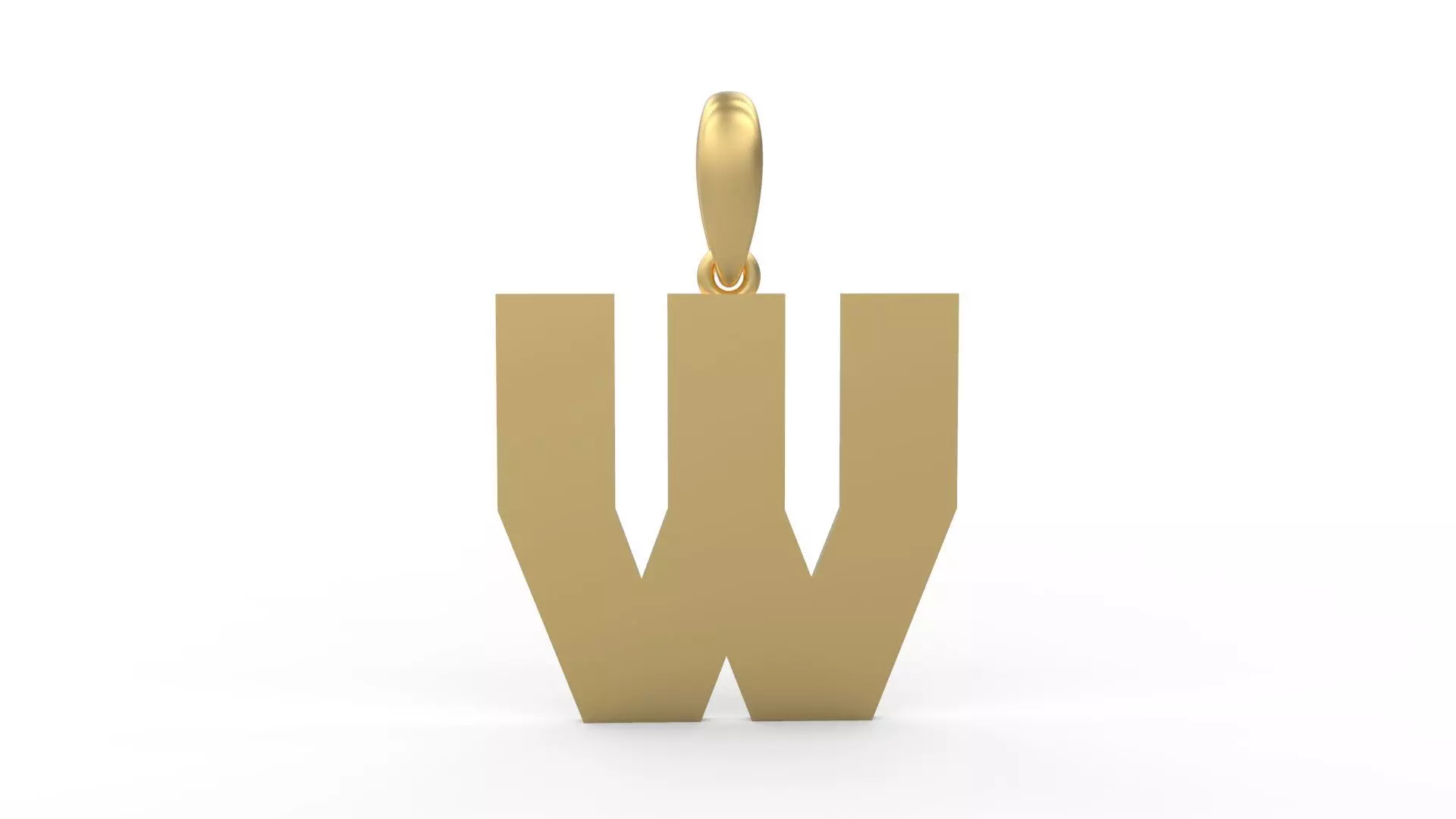 Initial Letters Pendant Sportage W 3D print model