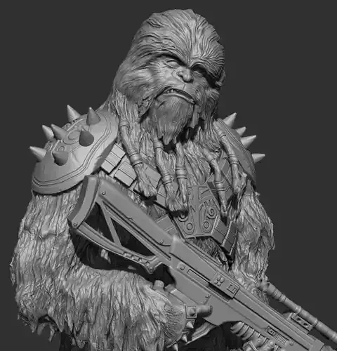 Black Krrsanton Diorama 3D print model
