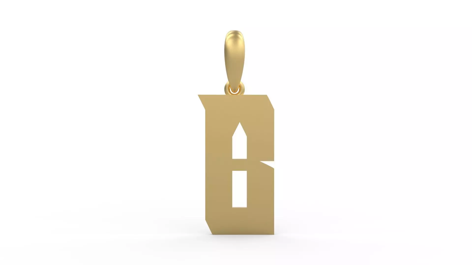 Initial Letters Pendant Muntela B 3D print model_0