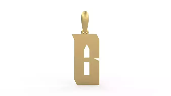 Initial Letters Pendant Muntela B