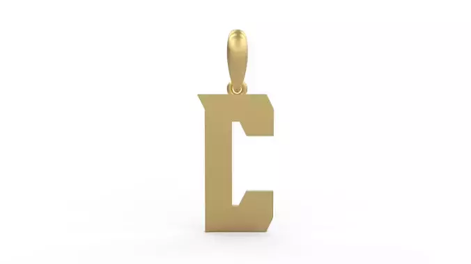 Initial Letters Pendant Muntela C