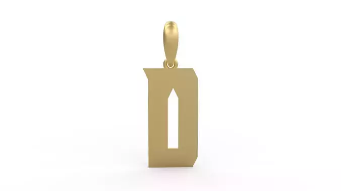 Initial Letters Pendant Muntela D