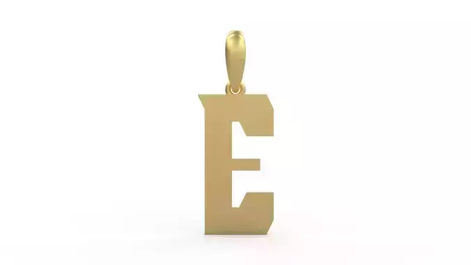 Initial Letters Pendant Muntela E