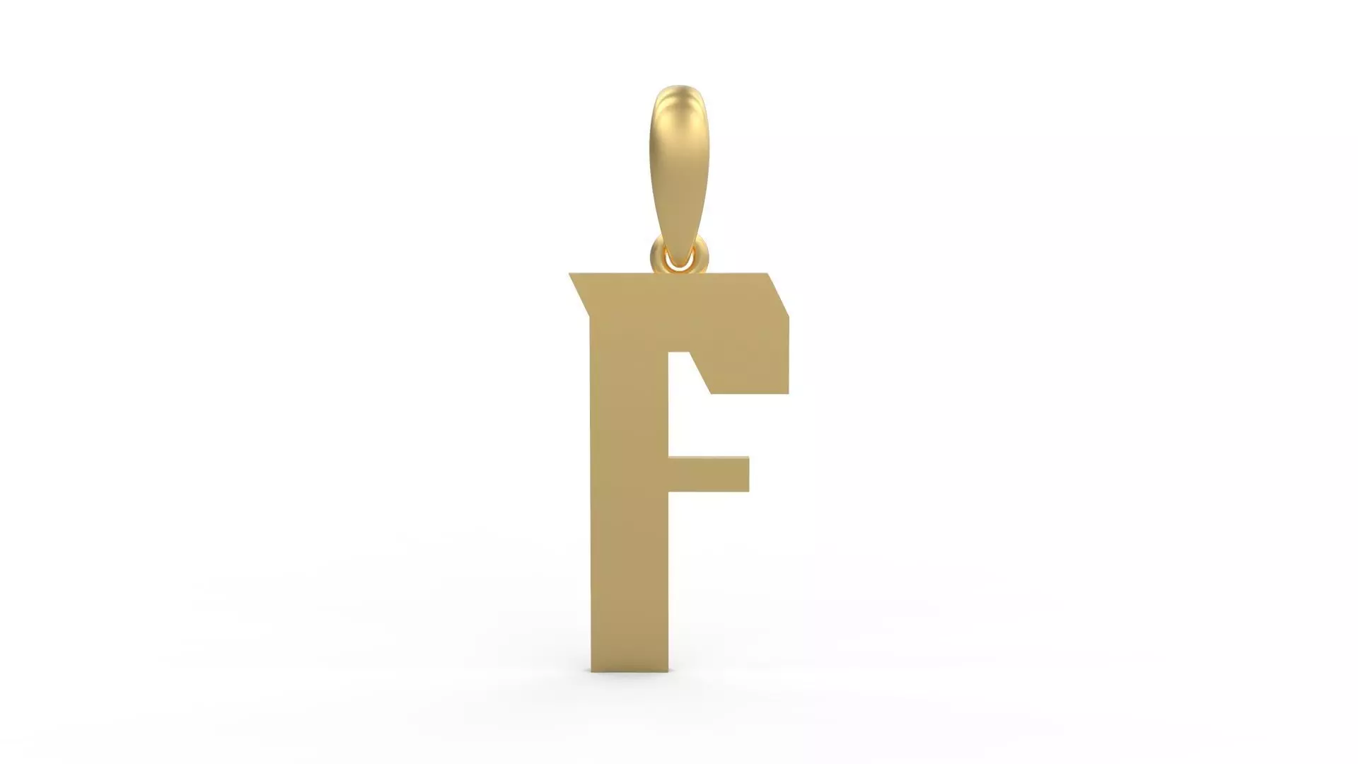 Initial Letters Pendant Muntela F 3D print model_0