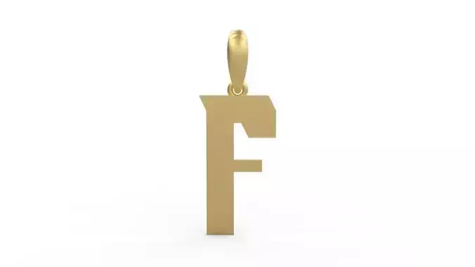 Initial Letters Pendant Muntela F