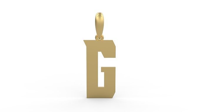 Initial Letters Pendant Muntela G 3D print model