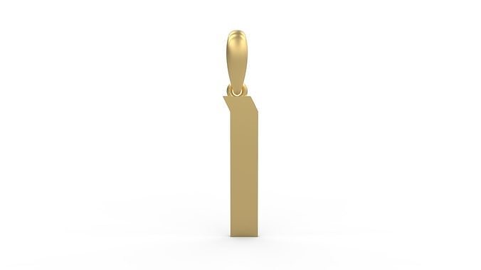 Initial Letters Pendant Muntela I 3D print model